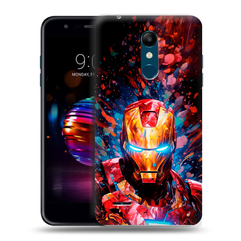 Силиконовый чехол на LG K11 Plus с принтом Железный человек Ironman Силиконовый чехол на LG K11 Plus с принтом Железный человек Ironman