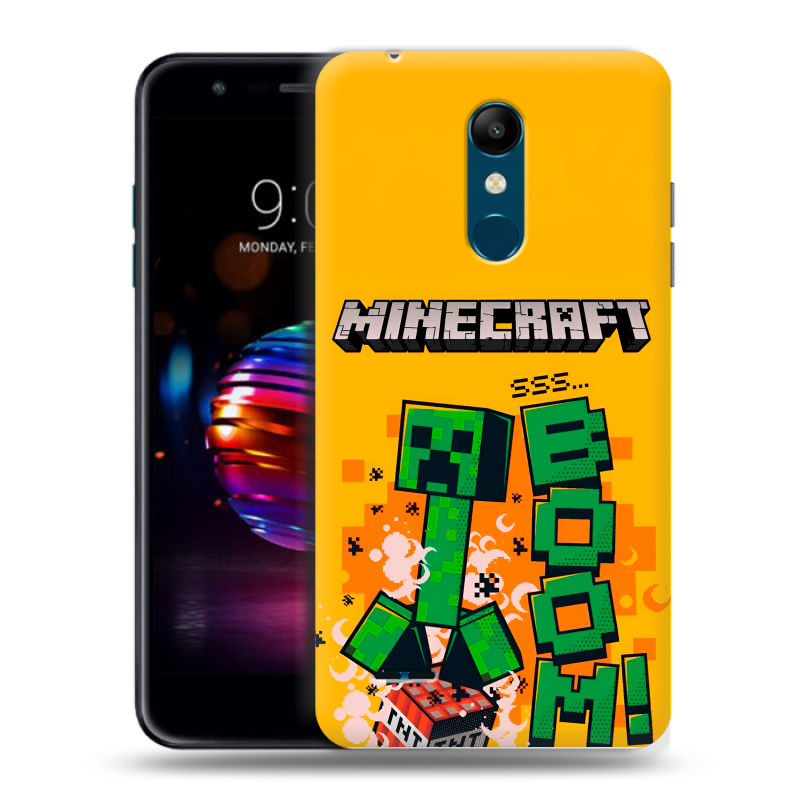 Силиконовый чехол на LG K11 Plus с принтом Майнкрафт Minecraft Силиконовый чехол на LG K11 Plus с принтом Майнкрафт Minecraft