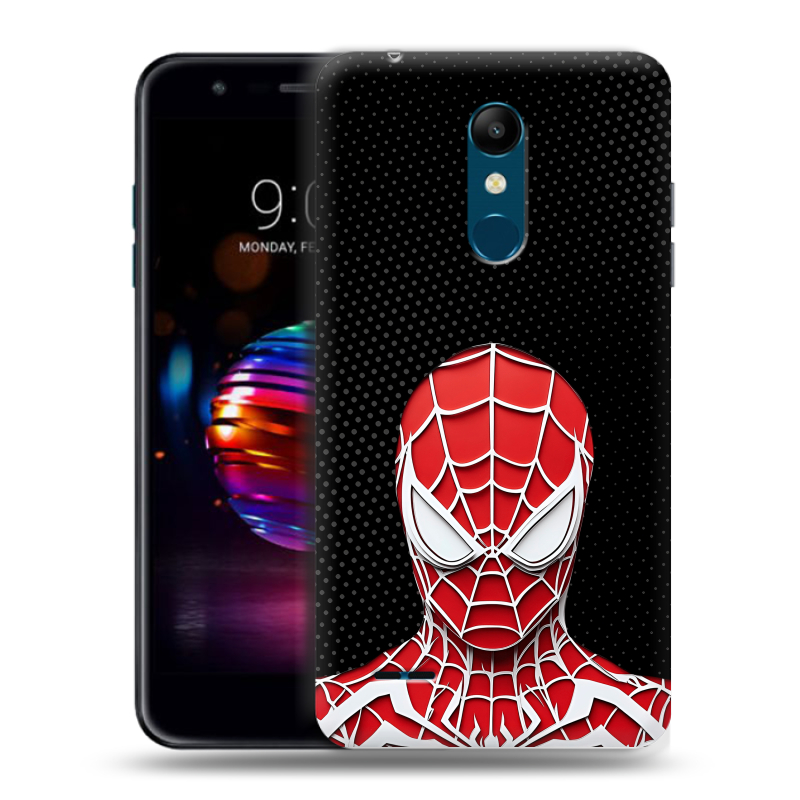 Силиконовый чехол на LG K11 Plus с принтом человек паук spiderman Силиконовый чехол на LG K11 Plus с принтом человек паук spiderman