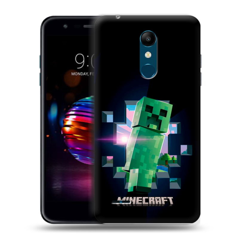 Силиконовый чехол на LG K11 Plus с принтом Майнкрафт Minecraft Силиконовый чехол на LG K11 Plus с принтом Майнкрафт Minecraft