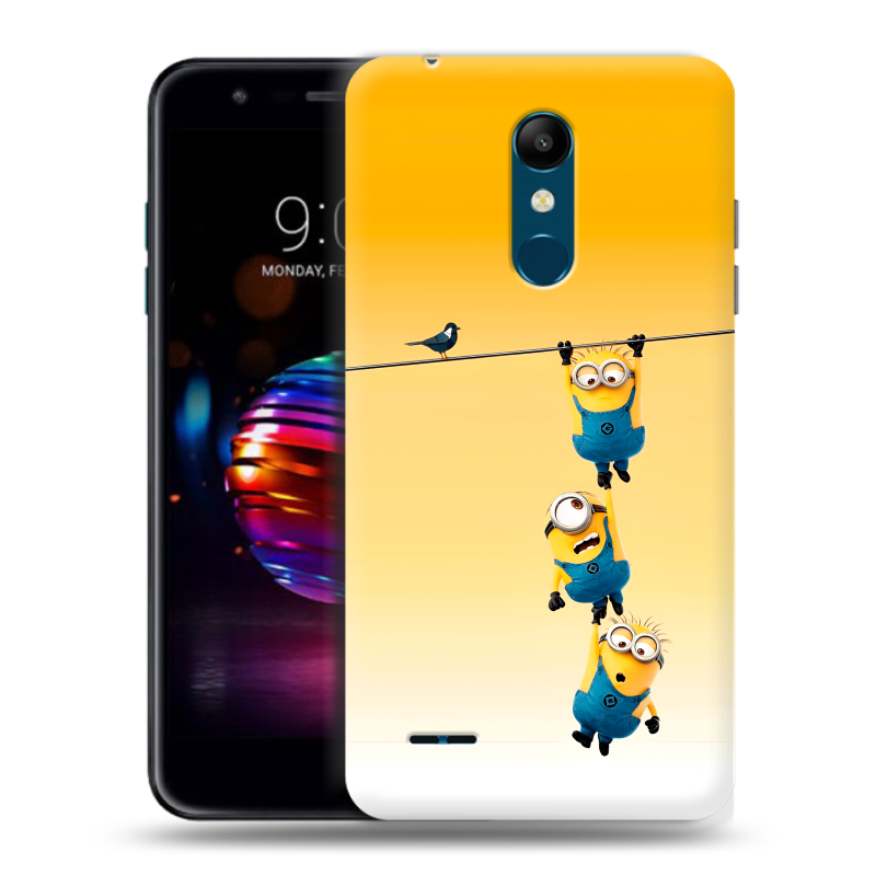 Силиконовый чехол на LG K11 Plus с принтом Миньоны Силиконовый чехол на LG K11 Plus с принтом Миньоны