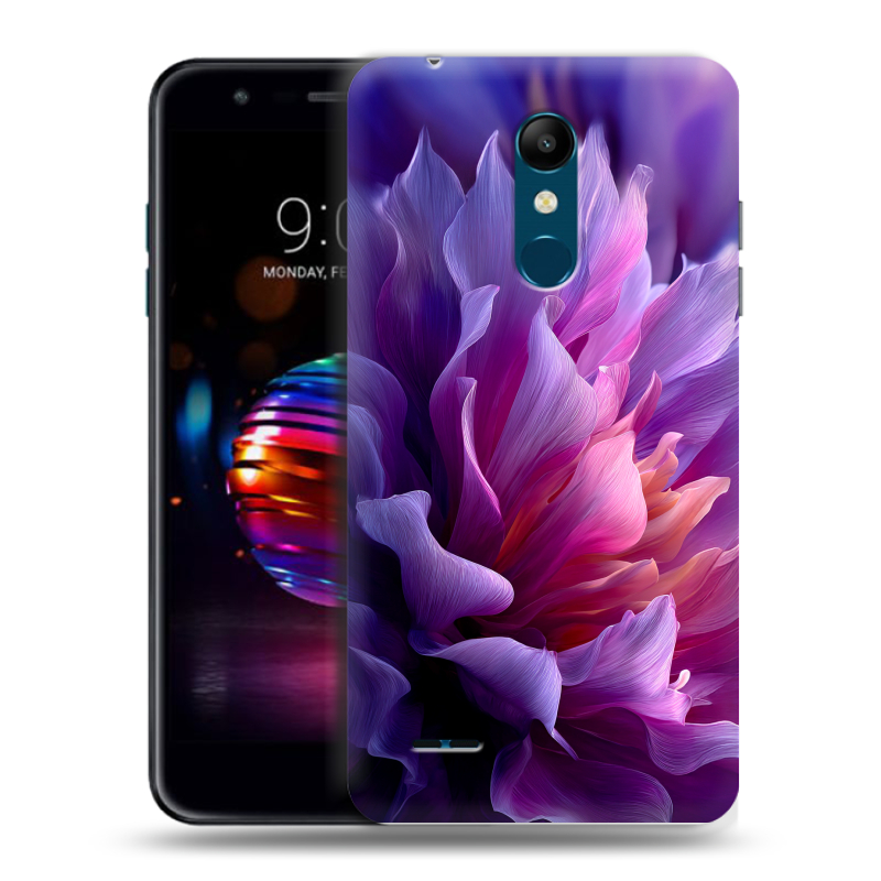 Силиконовый чехол на LG K11 Plus с принтом женский цветы Силиконовый чехол на LG K11 Plus с принтом женский цветы