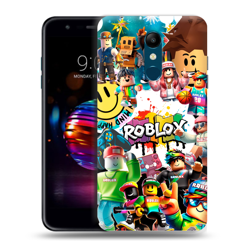 Силиконовый чехол на LG K11 Plus с принтом Roblox Роблокс Силиконовый чехол на LG K11 Plus с принтом Roblox Роблокс