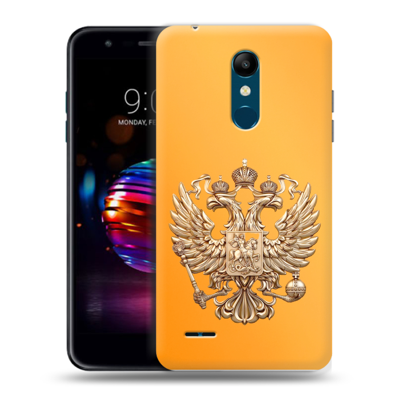 Силиконовый чехол на LG K11 Plus с принтом Герб Флаг России Силиконовый чехол на LG K11 Plus с принтом Герб Флаг России
