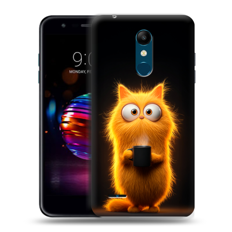 Силиконовый чехол на LG K11 Plus с принтом Смешной кот Силиконовый чехол на LG K11 Plus с принтом Смешной кот