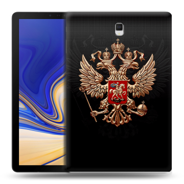 Силиконовый чехол на планшета Samsung Galaxy Tab S4 с принтом Герб России