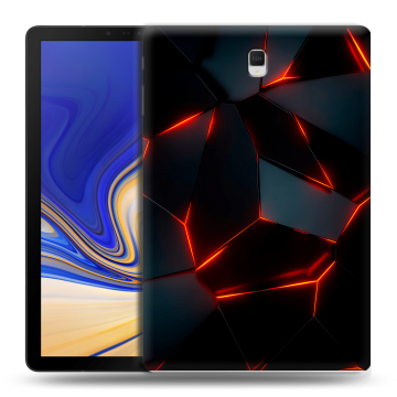 Силиконовый чехол на планшета Samsung Galaxy Tab S4 с принтом Яркие абстракции