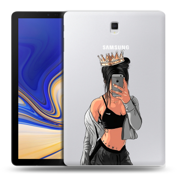 Силиконовый чехол на планшета Samsung Galaxy Tab S4 с принтом Женские принты