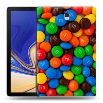 Силиконовый чехол на планшета Samsung Galaxy Tab S4 с принтом Конфеты
