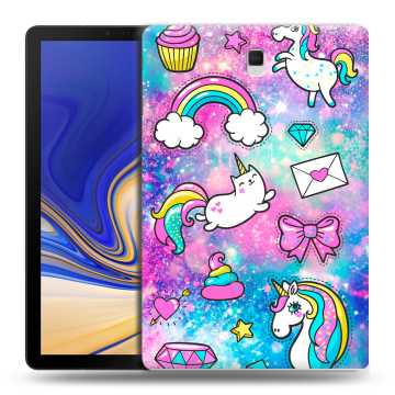 Силиконовый чехол на Samsung Galaxy Tab S4 с принтом Единороги Силиконовый чехол на Samsung Galaxy Tab S4 с принтом Единороги