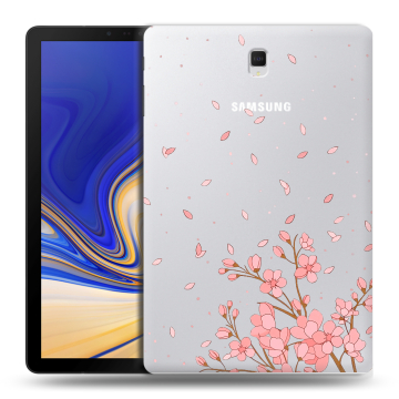 Силиконовый чехол на Samsung Galaxy Tab S4 с принтом Ветка сакуры