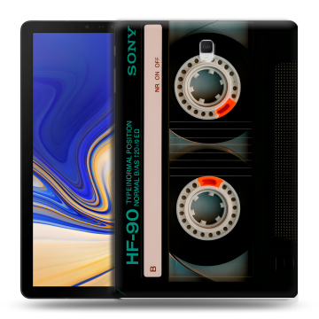 Силиконовый чехол на Samsung Galaxy Tab S4 с принтом Кассета
