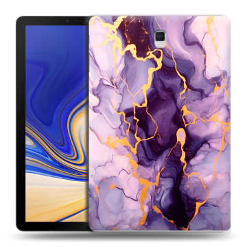 Силиконовый чехол на Samsung Galaxy Tab S4 с принтом Мрамор