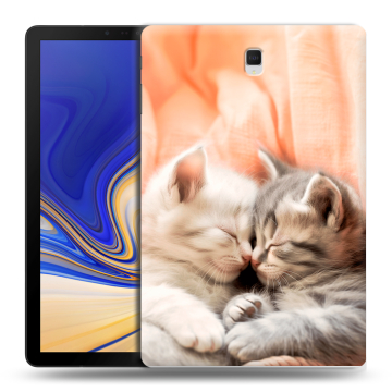 Силиконовый чехол на Samsung Galaxy Tab S4 с принтом Котята