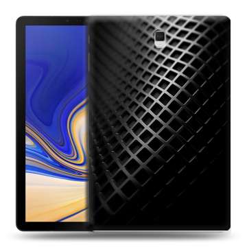 Силиконовый чехол на Samsung Galaxy Tab S4 с принтом Текстура металла