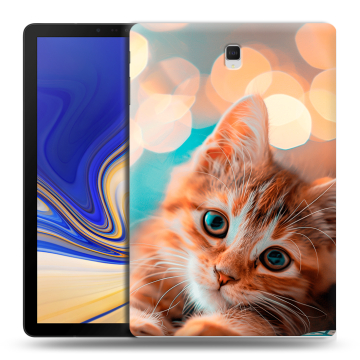 Силиконовый чехол на Samsung Galaxy Tab S4 с принтом котик Силиконовый чехол на Samsung Galaxy Tab S4 с принтом котик