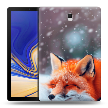 Силиконовый чехол на Samsung Galaxy Tab S4 с принтом лиса Силиконовый чехол на Samsung Galaxy Tab S4 с принтом лиса