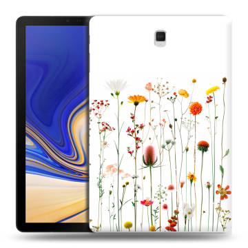 Силиконовый чехол на Samsung Galaxy Tab S4 с принтом цветы