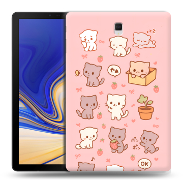 Силиконовый чехол на Samsung Galaxy Tab S4 с принтом Hello Kitty Хелоу Кити Силиконовый чехол на Samsung Galaxy Tab S4 с принтом Hello Kitty Хелоу Кити