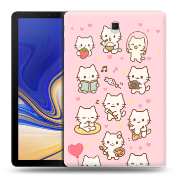 Силиконовый чехол на Samsung Galaxy Tab S4 с принтом Hello Kitty Хелоу Кити