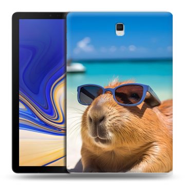 Силиконовый чехол на Samsung Galaxy Tab S4 с принтом Капибара