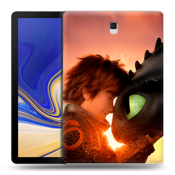 Силиконовый чехол на Samsung Galaxy Tab S4 с принтом Как приручить дракона