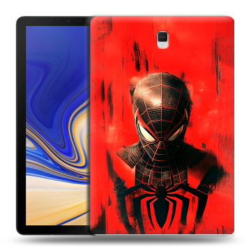 Силиконовый чехол на Samsung Galaxy Tab S4 с принтом человек паук spiderman