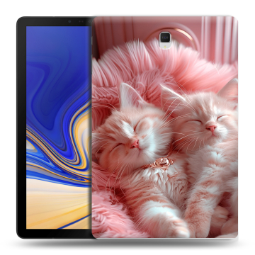 Силиконовый чехол на Samsung Galaxy Tab S4 с принтом котята котики