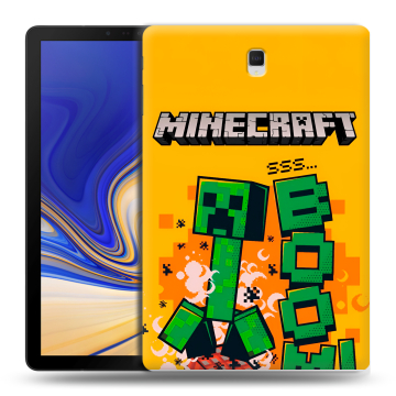 Силиконовый чехол на Samsung Galaxy Tab S4 с принтом Майнкрафт Minecraft