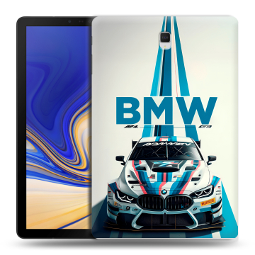Силиконовый чехол на Samsung Galaxy Tab S4 с принтом БМВ BMW