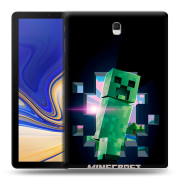 Силиконовый чехол на Samsung Galaxy Tab S4 с принтом Майнкрафт Minecraft