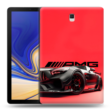 Силиконовый чехол на Samsung Galaxy Tab S4 с принтом Мерседес Mercedes AMG