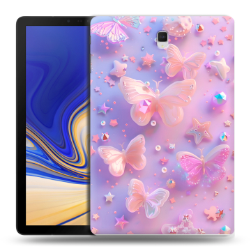 Силиконовый чехол на Samsung Galaxy Tab S4 с принтом Бабочки Силиконовый чехол на Samsung Galaxy Tab S4 с принтом Бабочки