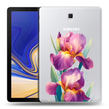 Силиконовый чехол на Samsung Galaxy Tab S4 с принтом Цветы орхидеи