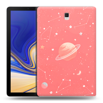 Силиконовый чехол на Samsung Galaxy Tab S4 с принтом Розовый космос