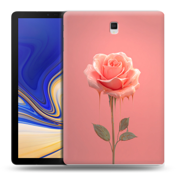 Силиконовый чехол на Samsung Galaxy Tab S4 с принтом Розовая роза