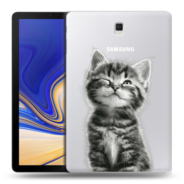 Силиконовый чехол на Samsung Galaxy Tab S4 с принтом Котенок