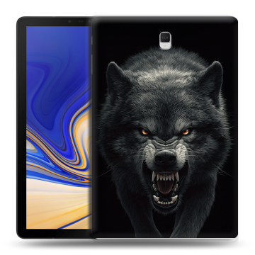 Силиконовый чехол на Samsung Galaxy Tab S4 с принтом Волк