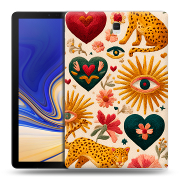 Силиконовый чехол на Samsung Galaxy Tab S4 с принтом Модный принт