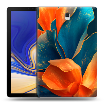 Силиконовый чехол на Samsung Galaxy Tab S4 с принтом Цветы