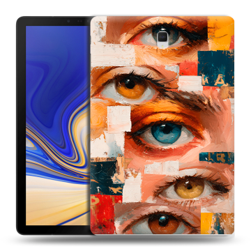 Силиконовый чехол на Samsung Galaxy Tab S4 с принтом Модный принт