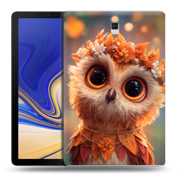Силиконовый чехол на Samsung Galaxy Tab S4 с принтом Милая сова Силиконовый чехол на Samsung Galaxy Tab S4 с принтом Милая сова