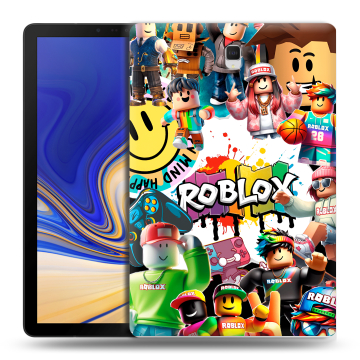Силиконовый чехол на Samsung Galaxy Tab S4 с принтом Roblox Роблокс