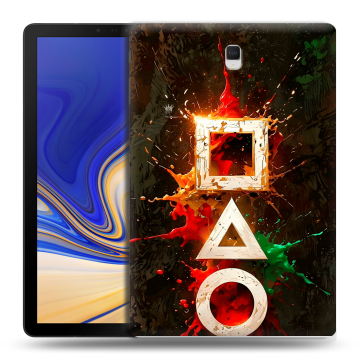 Силиконовый чехол на Samsung Galaxy Tab S4 с принтом Squid Game Игра кальмара