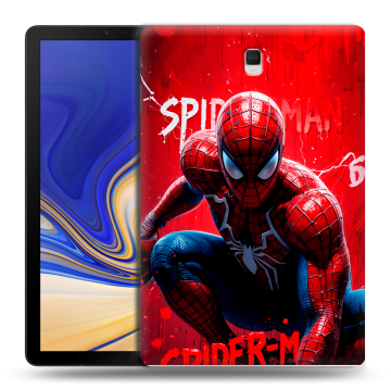 Силиконовый чехол на Samsung Galaxy Tab S4 с принтом Spiderman Человек паук