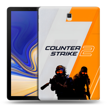 Силиконовый чехол на Samsung Galaxy Tab S4 с принтом Counter Strike