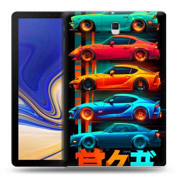 Силиконовый чехол на Samsung Galaxy Tab S4 с принтом машины тачки Силиконовый чехол на Samsung Galaxy Tab S4 с принтом машины тачки