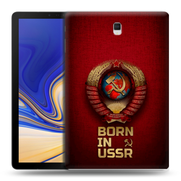 Силиконовый чехол на Samsung Galaxy Tab S4 с принтом Флаг Герб СССР Силиконовый чехол на Samsung Galaxy Tab S4 с принтом Флаг Герб СССР