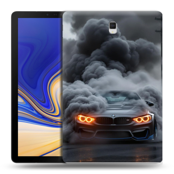 Силиконовый чехол на Samsung Galaxy Tab S4 с принтом BMW БМВ