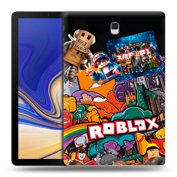 Силиконовый чехол на Samsung Galaxy Tab S4 с принтом Roblox Роблокс